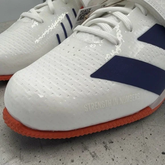 Adidas Adipower Weightlifting 3 Men's 10.5 Cloud White Blue JP9872 Lifting New